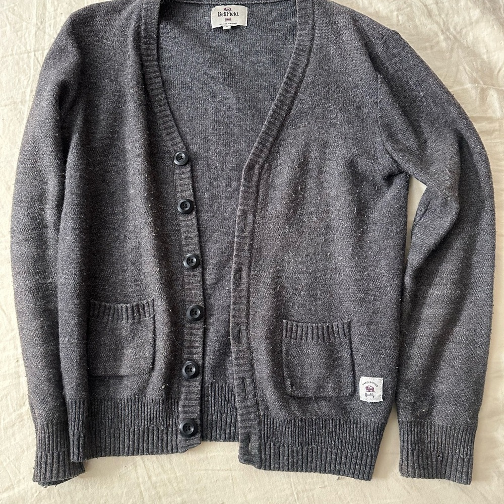 Men's Bellfield Lambswool Cardigan Sweater